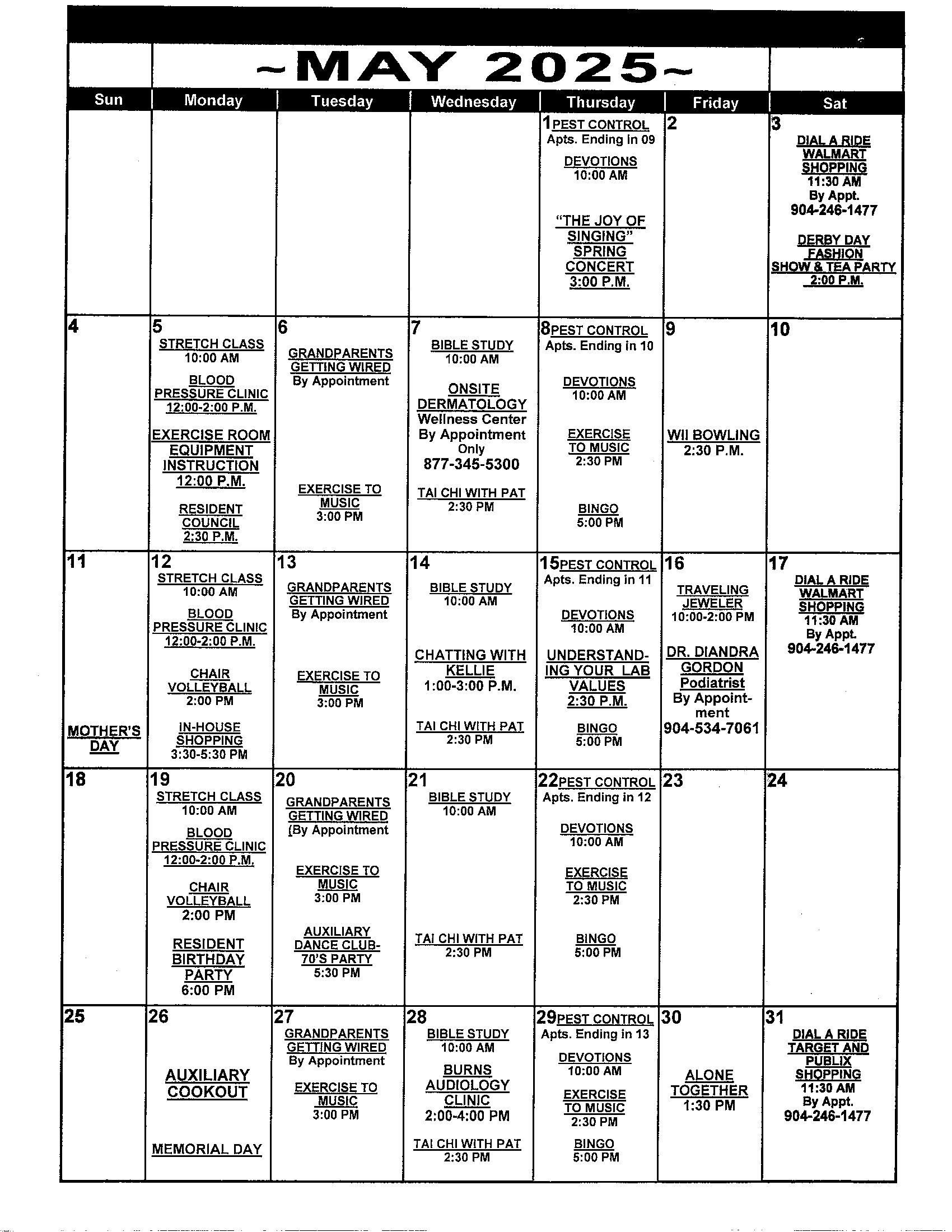 Pablo Hamlet Calendar