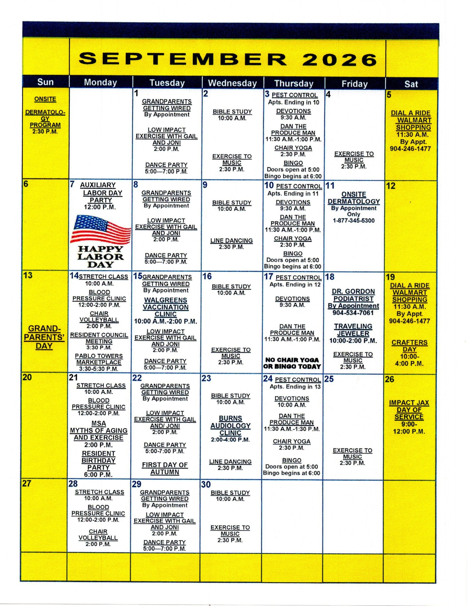 Pablo Hamlet Calendar