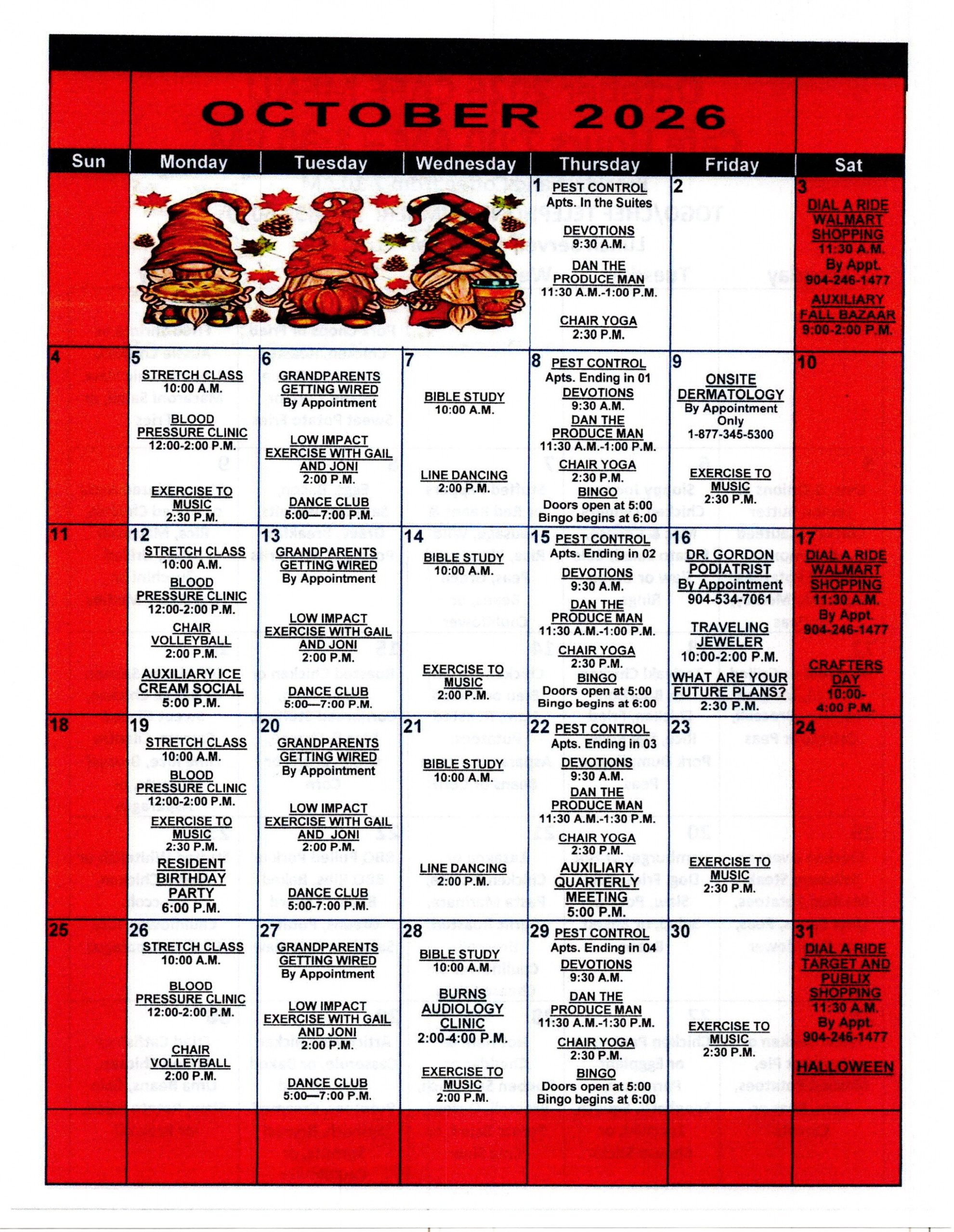 Pablo Hamlet Calendar